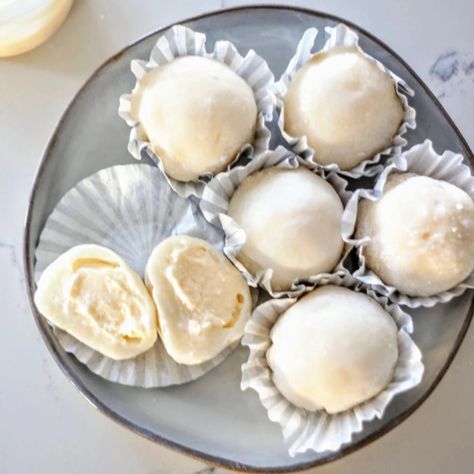 Lychee Mochi Ice Cream Bites | Jackie Shao | Foody Lychee Mochi, Mochi Ice, Ice Cream Bites, Mochi Ice Cream, Ice Cream Brands, Summer Treats, Summer Heat, Summer Desserts, Gluten Free Vegetarian