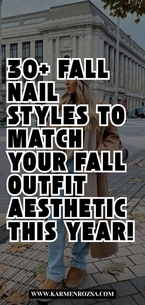 30+ fall nail styles that perfectly complement your fall outfit aesthetic this year. Featuring stunning shades like rich burgundy and playful pink nails, these nail types will enhance your look and add a stylish twist to your autumn wardrobe. Acrylic Nail Designs Cat Eye, Rich Girl Nails, Fall Nail Styles, Easy Fall Nail Designs, Fall Outfit Aesthetic, Nail Fashion Trends, Almond Nail Designs, Nail Types, Nude Nail Polish