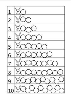 Fingerprint Caterpillar Activity - Learning Numbers - As Told By Mom Fingerprint Caterpillar, Caterpillar Activity, Kids Learning Numbers, Hebrew Education, Numbers Activity, Mathematics Activities, Preschool Writing, Numbers Preschool, Kindergarten Crafts