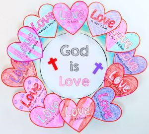 Church Valentines Crafts, Christian Valentines Crafts, Sunday School Valentines, Church Valentines, Valentines Day Crafts, Christian Valentines, Children's Church Crafts, Catholic Crafts, Sunday School Crafts For Kids