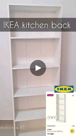 Styling Ikea Bookshelves, Ikea Kitchen Pantry Ideas, Ikea Hack Kitchen Pantry, Pantry Ideas For No Pantry, Bookshelves In Kitchen Ideas, Ikea Pantry Ideas Hacks, Billy Pantry Ikea, Diy Pantry Ideas For Small Kitchen, How To Make A Pantry In Small Kitchen