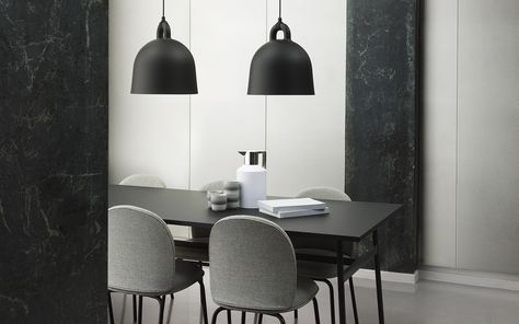 Top 4 delicate and cheap bell pendant lamp in dining room Lamp In Dining Room, Bell Pendant Light, Bell Lamp, Lamp Large, Farmhouse Light Fixtures, White Canopy, Practical Lighting, Bell Pendant, Normann Copenhagen