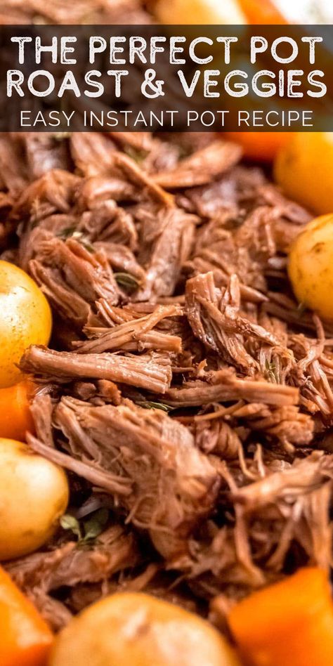 A hearty, flavorful roast is one of the ultimate comfort foods! Try this Instant Pot Pot Roast if you're in need of a recipe with minimal prep or cleanup while leaving you with several servings of rich, tasty beef and vegetables! Gluten Free Pot Roast Instant Pot, Cooking Roast In Instant Pot, Instant Pot Pot Roast With Vegetables, Pot Roast In The Instant Pot, Instapot Pot Roast With Vegetables Easy, Beef Arm Roast Recipes Instant Pot, Instapot Roast And Potatoes, Instant Pot Rump Roast Recipe, Instant Pot Arm Roast