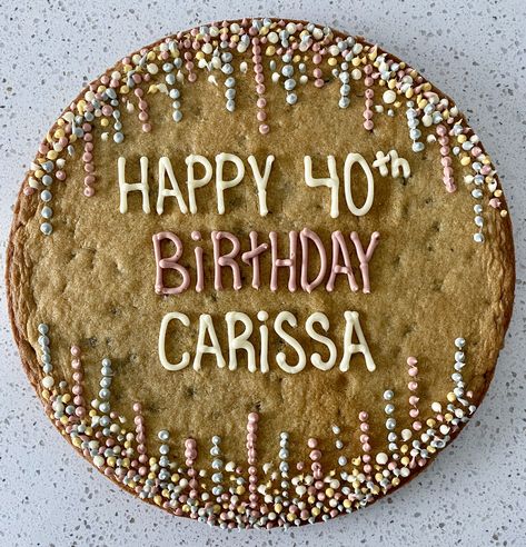 Birthday Cake With Cookies On Top, Double Layer Cookie Cake, Congratulations Cookie Cake, Teacher Appreciation Cookie Cake, Anniversary Cookie Cake, Cookie Cakes Birthday Designs, Birthday Cookie Cake Designs For Men, Message Cookie Designs, Cookie Cake Birthday Designs