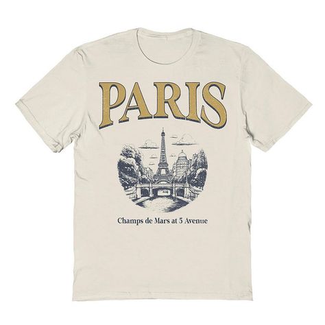 Update your wardrobe with this Men's Paris Ochre Graphic Tee. Update your wardrobe with this Men's Paris Ochre Graphic Tee. FEATURES Crewneck Short sleeveFABRIC & CARE Cotton Machine wash Imported Color: Natural. Gender: male. Age Group: adult. French Graphic Tee, Vintage Tshirt Design, Paris Tee, Paris Shirt, Graphic Tee Design, Update Your Wardrobe, Graphic Apparel, Witch Hazel, Print Graphic