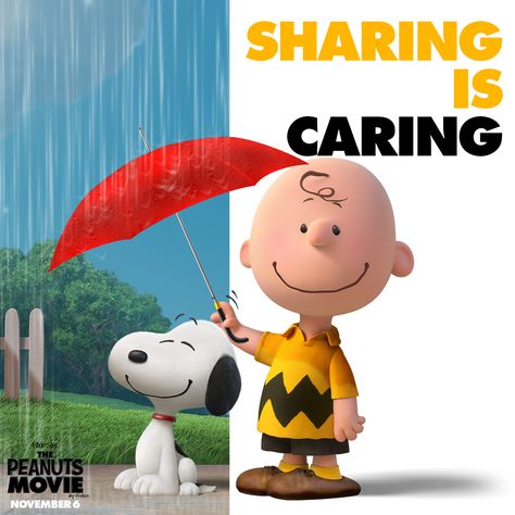 Sharing is caring Charlie Brown Characters, Peanuts Movie, Snoopy Quotes, Joe Cool, Sharing Is Caring, Snoopy Love, Charlie Brown And Snoopy, Peanuts Gang, Peanuts Snoopy