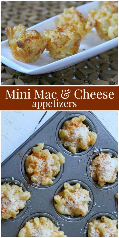 Mini Macaroni and Cheese Appetizers recipe from RecipeGirl.com : mac and cheese appetizer : #mini #macaroni #macandcheese #and #cheese #mac #macncheese #appetizer #appetizers #baked #recipe #RecipeGirl Mac And Cheese Appetizer, Comfort Food Appetizers, Cheese Recipes Appetizers, Baked Recipe, Gluten Free Puff Pastry, Cheese Appetizer, Appetizer Bites, Cheese Appetizers, Macaroni Cheese