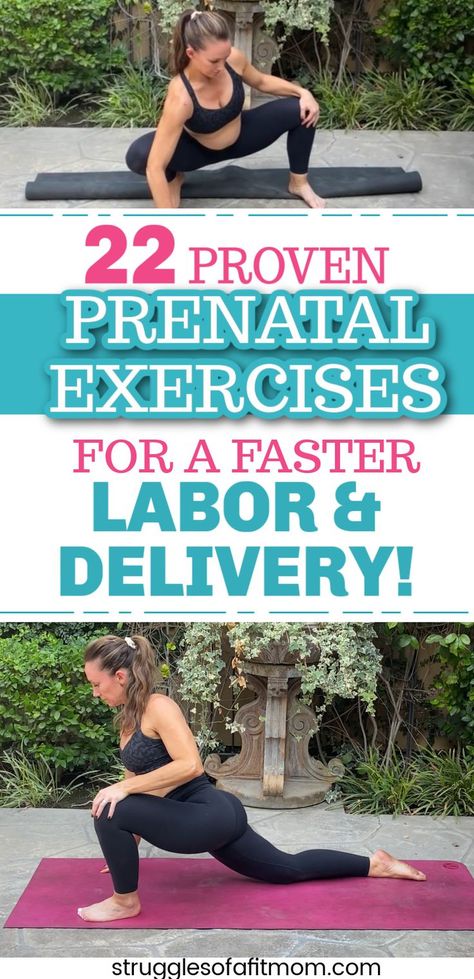 Exercises For Labor, Pelvic Floor Exercises Pregnancy, Prenatal Stretches, Prenatal Exercises, Easy Labor, Pregnancy Safe Workouts, Positive Birth, Pregnancy Fitness, Birth Preparation