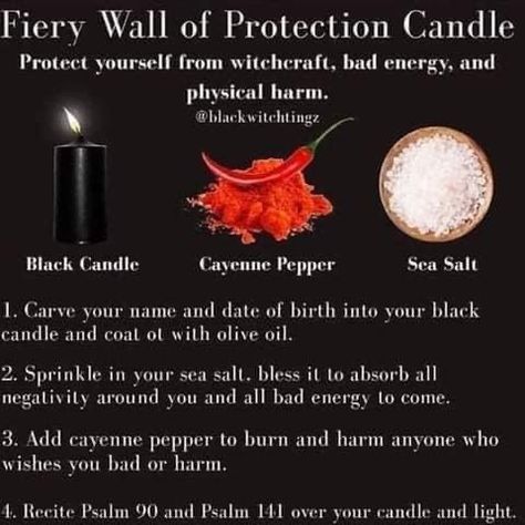 Fiery Wall Of Protection, Hoodoo Conjure Rootwork, Protection Candle, Hoodoo Magic, Candle Magic Spells, Hoodoo Conjure, Hoodoo Spells, Banishing Spell, Wiccan Magic