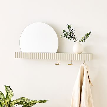 Entryway Wall Storage, Entryway Organizer Wall, Entryway Hooks, West Elm Kids, Entry Wall, Holiday Storage, Entryway Mirror, Entryway Wall, Entryway Storage