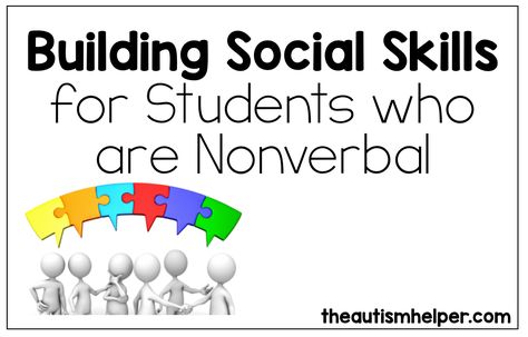 Building Social Skills with Students Who Are Nonverbal Preschool Social Skills, Social Skills Videos, Social Skills Games, Communication Activities, Social Skills Lessons, Social Skills For Kids, Social Skills Groups, Social Skills Activities, Young Parents