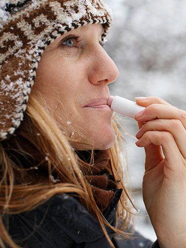 5 winter skincare changes to make now Winter Lip Balm, Cold Weather Skin Care, Lip Balm Brands, Winter Lips, Lip Balm Recipes, Shape Magazine, Cracked Lips, Low Maintenance Hair, Winter Skin Care