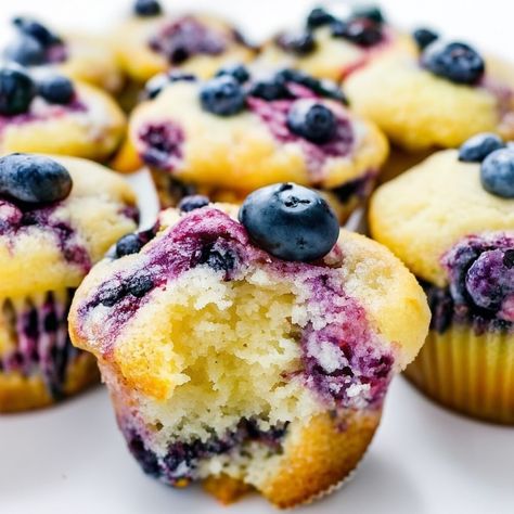 Blueberry Lemon Mini Muffins Recipe - Instacart Lemon Blueberry Mini Muffins, Mini Muffins Recipes, Mini Muffin Recipes, Blueberry Orange Muffins, Blueberry Mini Muffins, Blueberry Yogurt Muffins, Lemon Muffin Recipes, Mini Blueberry Muffins, Mini Muffin Recipe