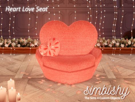 Sims 4 Cc Heart Furniture, Pink Princess Room, Sims4 Furniture, Sims Memes, Sims Furniture, The Sims 4 Lots, Ts4 Mods, Furniture Cc, Room Work