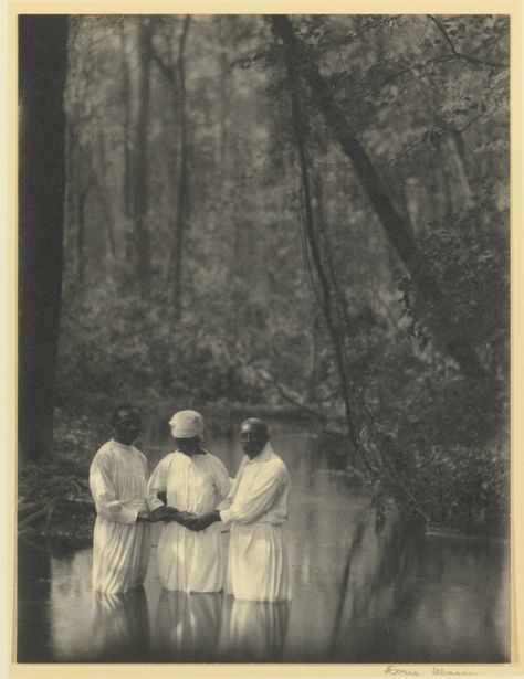 Ulmann Doris | BAPTISM | MutualArt Southern Gothic Aesthetic, Vintage Baptism, Southern Aesthetic, Wade In The Water, Church Aesthetic, 11 December, Black Church, American Gothic, Southern Gothic