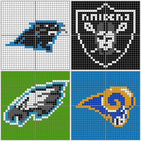 Raiders Perler Bead Patterns, Sports Crochet, Nfl Logos, Crochet Graphs, Graph Patterns, Crochet Graph, Graph Crochet, Beadwork Patterns, Perler Beads Designs