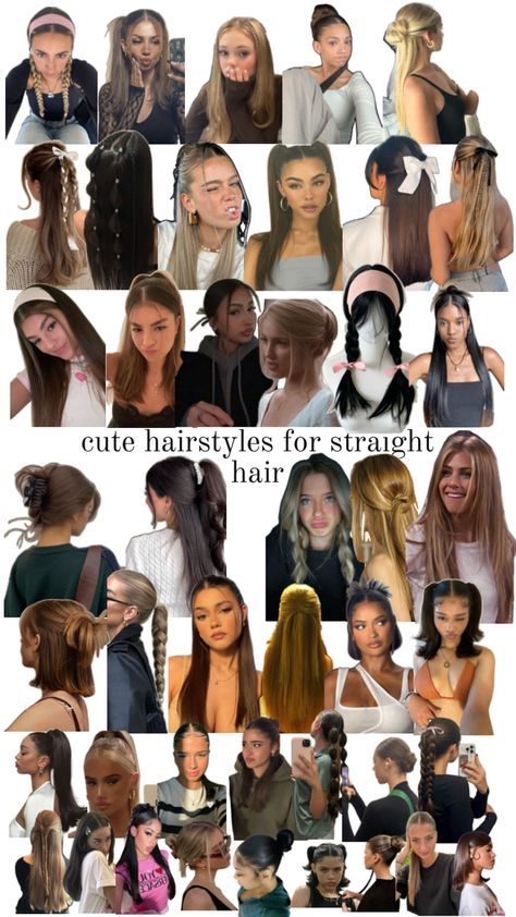 hairstyles Cute Hairstyles For Straight Hair, Hairstyles For Straight Hair, Stylish Hair, Straight Hair, Don T Know, Cute Hairstyles, Straight Hairstyles, Dye, Hairstyles