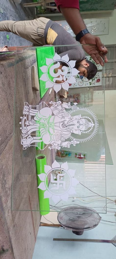 Ganesh Pic, Balcony Glass Design, Glass Etching Designs, Etching Designs, Ganesha Tattoo, Animation Wallpaper, Pooja Room Door, Wallpaper Photo Gallery, Glass Painting Designs