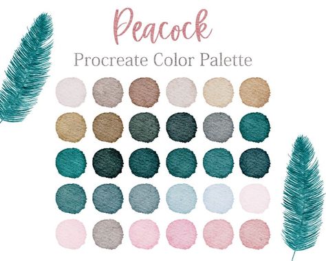 Rose Palette Procreate Bright Tones Palette Petrol Colour | Etsy Peacock Green Colour Palette, Peacock Blue Living Room Colour Palettes, Teal Taupe Color Palette, Teal Accent Colors Colour Palettes, Free Color Palettes For Procreate, Pink Grey Teal Color Palette, Petrol Blue Color Palette, Rose Gold Complimentary Colors, Light Teal Colour Palette