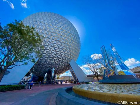 EPCOT's Spaceship Earth Glow Up is Even Cooler Than We Thought - AllEars.Net Epcot Spaceship Earth, Disney Menus, Avengers Campus, Disney Imagineering, Spaceship Earth, Disney World Parks, Tokyo Disneyland, Disney World Vacation, Disney Vacations