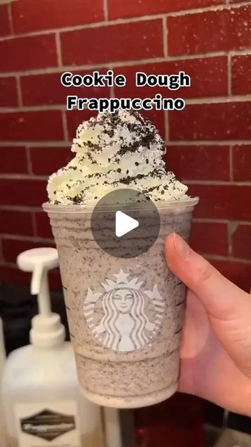 Frappuccino Starbucks Order, Cookie Dough Frappuccino, Frappuccino Starbucks, Starbucks Order, How To Order Starbucks, Starbucks Drinks, Cookie Dough, Dough, Dessert