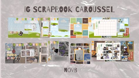 scrapbook carrossel for instagram canva template to edit Insta Carousel Post Ideas, Carousel Post Ideas, Canva Scrapbook, Carousel Post, Scrapbook Template, Instagram Canva, Scrapbook Templates, Post Ideas, Digital Scrapbook