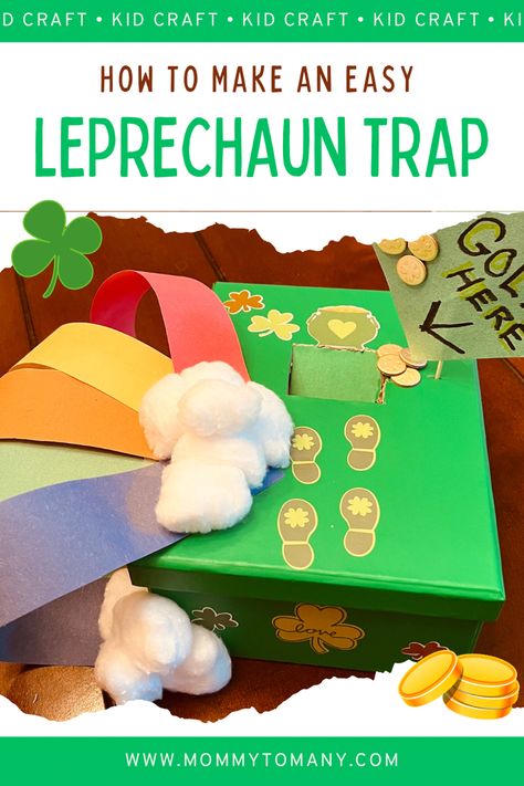 Homemade leprechaun trap Kindergarten Leprechaun Trap, Easy Leprechaun Trap, Leprechaun Ideas, Make A Leprechaun Trap, Make A Leprechaun, Leprechaun Trap Project, Leprechaun Trap, Fun Crafts To Do, Kid Friendly Activities