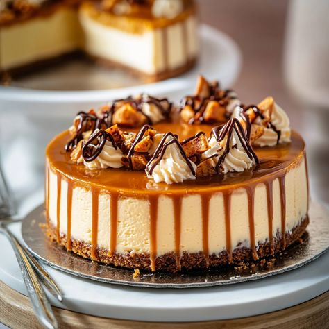 Caramel Cheesecake Topping, Sweet Potato Cheesecake Recipe, Cheesecake Topping, Sweet Potato Cheesecake, Canning Sweet Potatoes, Recipe For Fall, Stuff To Cook, Caramel Cheesecake, Homemade Caramel