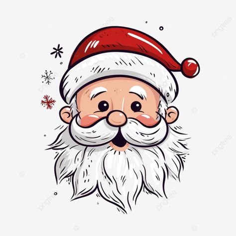 christmas doodle santa noel face childish cartoon boho naive funky handdrawn style art vector cute Santa Face Drawing, Santa Faces To Paint, Easy Santa Drawing, Santa Doodle, Santa Drawings, Santa Drawing, Christmas Tattoos, Cute Vector Art, Santa Cartoon