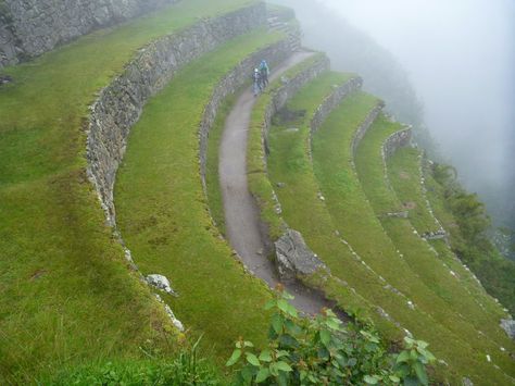 Steep Garden Ideas Hillside Landscaping, Granite Patio Ideas, Steep Garden Ideas, Slope Terrace, Landscaping Terrace, Terraced Landscape, Granite Patio, Steep Backyard, Residence Exterior