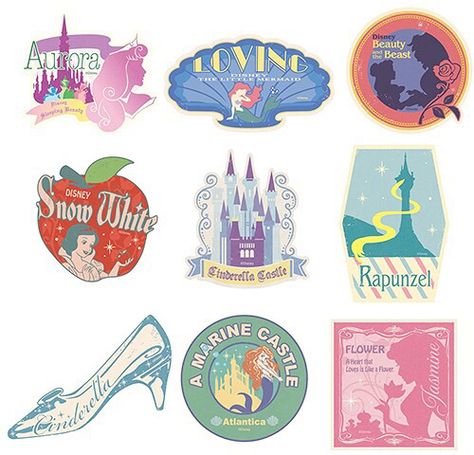 Disney Princess Stickers, Tattoo Disney, Disney Now, Princess Sticker, Disney Pocahontas, Tumblr Stickers, Disney Sticker, Disney Travel, Disney Trading Pins