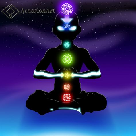 Seven chakras (Avatar) by ArnarionArt on DeviantArt Chakras Avatar, The Avatar State, Avatar Tattoo, Kalki Avatar, Avatar State, The Seven Chakras, Spiritual Wallpaper, Chakra Art, Spiritual Tattoos