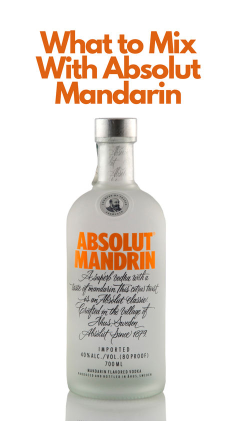 What to Mix With Absolut Mandarin Smirnoff Orange Vodka Recipes, Absolut Mandarin Drinks, Absolute Mandarin Vodka Cocktail Recipes, Mandarin Vodka Cocktails, Vanilla Vodka Drinks, Flavored Vodka Drinks, Vodka Sprite, Sparkling Water Drinks, Triple Sec Cocktails