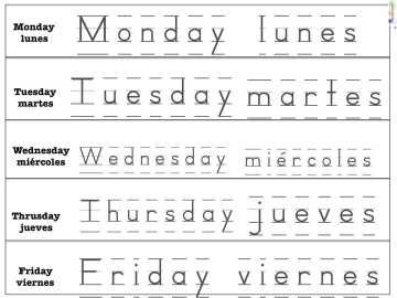 days of the week in spanish Spanish Practice Worksheets, Spanish Practice, Preschool Spanish, Learning Spanish For Kids, Learn To Speak Spanish, Homeschool Spanish, Spanish Basics, Spanish Lessons For Kids, Learn Spanish Online