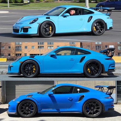 Porsche blues:  Top: Riviera Blue Middle: Mexico Blue Bottom: Voodoo Blue Car Colours, Voodoo Blue, Porsche 991 Gt3, Mexico Blue, Porsche Gt, Lux Life, Porsche Sports Car, Dream Vehicles, Porsche Motorsport