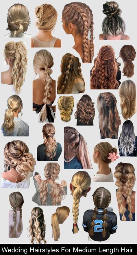 Wedding Hairstyles For Medium Length Hair #braided #hairstyle #ideas Simple Braids, Hairstyle Examples, Hair Magic, Easy Hairstyles For Thick Hair, Hair Inspiration Long, Easy Hairstyles For School, Sport Hair, Cute Simple Hairstyles, Braid Hairstyle