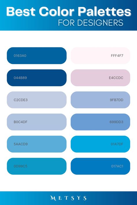 Organization Papers, Best Color Palettes, Hex Color, Colour Pallets, Color Design Inspiration, Hex Color Palette, Color Schemes Colour Palettes, Color Rush, Blue Palette