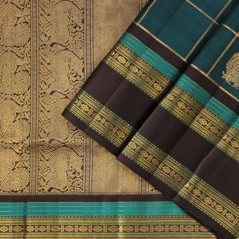 Kanakavalli Sarees Silk, Kanakavalli Sarees, Saree Display, Kanchipattu Sarees, Saree Colours, Checks And Stripes, Peacock Motifs, Kanchi Sarees, Sarees For Girls