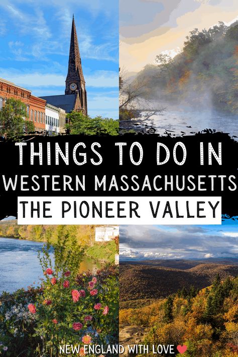 The Pioneer Valley of Massachusetts: a small place with endless possibilities. Check out all there is to do in this post on the top things to do in Western MA. things to do in Northampton MA | Things to do in Hadley MA | Amherst MA | Mt Holyoke Pioneer Valley Massachusetts, Berkshires Massachusetts Things To Do, South Hadley Massachusetts, Trip To Massachusetts, Plymouth Massachusetts Things To Do, Hadley Massachusetts, Places To See In Massachusetts, Western Massachusetts Things To Do, Amherst Massachusetts