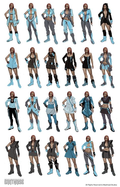 Earthrise female citizens by Mikeypetrov.deviantart.com on @deviantART Sci Fi Outfit, Sci Fi Clothing, Sci Fi Fashion, Výtvarné Reference, Business Suits, Star Citizen, Dark Souls, Costume Design, Character Concept