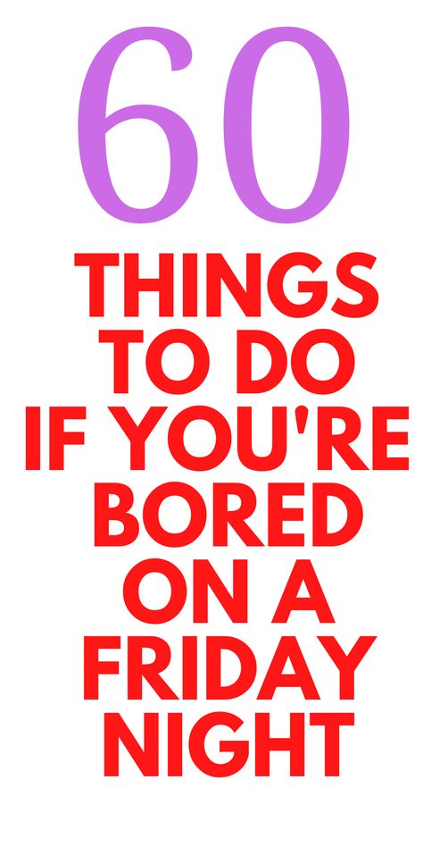 60 Things To Do if You're Bored on a Friday Night - Looking for things to do with kids on a Friday night? Here are 60 things to do if you're bored on a Friday night. What To Do On A Friday Night, Friday Night Plans Funny, Friday Night Activities, Friday Night Lights Aesthetic, Things To Fo, Friday Night Lights Show, Last Friday Night, Things To Do With Kids, Laugh At Yourself