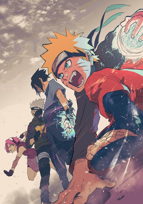 Geek Poster, Manga Poster, Photo Naruto, Naruto Team 7, Naruto Teams, Naruto Images, Naruto Drawings, Sasuke Sakura, Naruto Fan Art