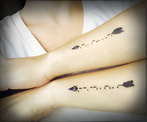 #sistertattoos #morsecodetattoo Morse code tattoo Morris Code, Code Tattoo, Morse Code Tattoo, Friends Tattoo, Sister Tattoo, Cute Texts For Him, Sister Tattoos, Friend Tattoos, Morse Code