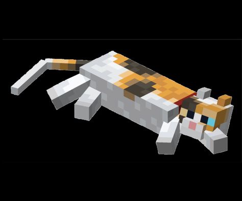 Minecraft Cat Wood Blocks, Minecraft Cat Drawing, Minecraft Cats, Cat Minecraft, Minecraft Animals, Diy Sharpie Crafts, Minecraft Sheep, Lockscreen Themes, Orange And White Cat