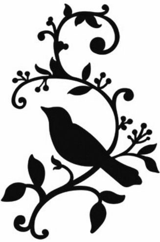 Flower Stencil Patterns, Vogel Silhouette, Bird Stencil, Silhouette Stencil, Flower Stencil, Stencil Patterns, Bird Drawings, Silhouette Art, Stencil Art