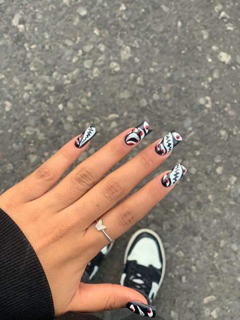 Fullmetal Alchemist Nail Art, Full Metal Alchemist Nails, Fullmetal Alchemist Nails, Anime Nail Art, Nike Aesthetic, Anime Nail, Nails Dark, Wallpaper Instagram, Anime Nails