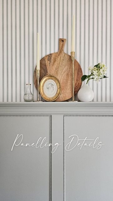 Kitchen Diner Panelling Ideas, Wall Panelling Styles, Bobbin Wall Panelling, Beaded Paneling Walls, Bobbin Trim Panelling, Bobbin Panelling Bedroom, Bobbin Trim Wall, Panelling With Picture Rail, Wall Paneling Ideas Dining Room