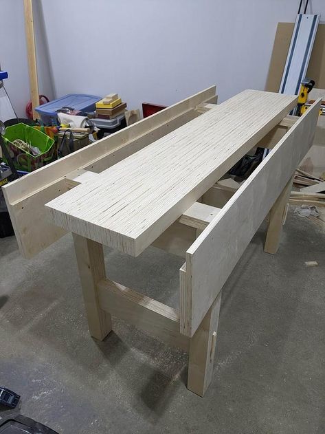 Paul Sellers Plywood Workbench Plywood Workbench, Husky Workbench, Work Bench Husky, Paul Sellers Workbench, Bench Dogs Workbenches, Garage Workbench Plans Rockler Woodworking & Hardware, Paulk Workbench, Ruby On Rails, Building A Workbench