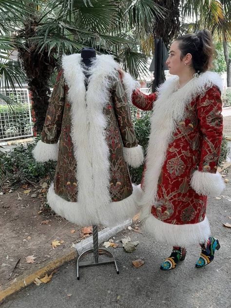 Excited to share the latest addition to my #etsy shop: Shearling Coat, Vintage Fashion Coat, Custom Coat, Floral Pattern, Handmade Dress, Women Coat, Winter Dress, Unique Coats, FREE SHIPPING #bacheloretteparty #christmas #floral #bohohippie #yes #shearlingcoat #vintagecoat #suzanicoat #afgancoat https://etsy.me/3S6F1KL Unique Coats, Vintage Style Jacket, Mode Mantel, Dress Unique, Women Coat, Handmade Dress, Coat Vintage, Coat Winter, Vintage Fur