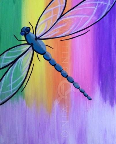 Dragon Fly Painting Easy, Dragonfly Painting Acrylic, Dragon Fly Painting, Fly Painting, Paints Acrylic, Cute Easy Paintings, Dragonfly Painting, Trippy Drawings, Fairy Paintings